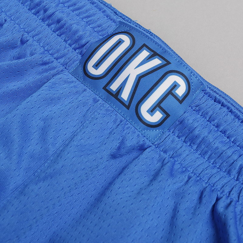 мужские синие шорты Nike Oklahoma City Thunder Icon Edition Swingman NBA Shorts 866853-403 - цена, описание, фото 2
